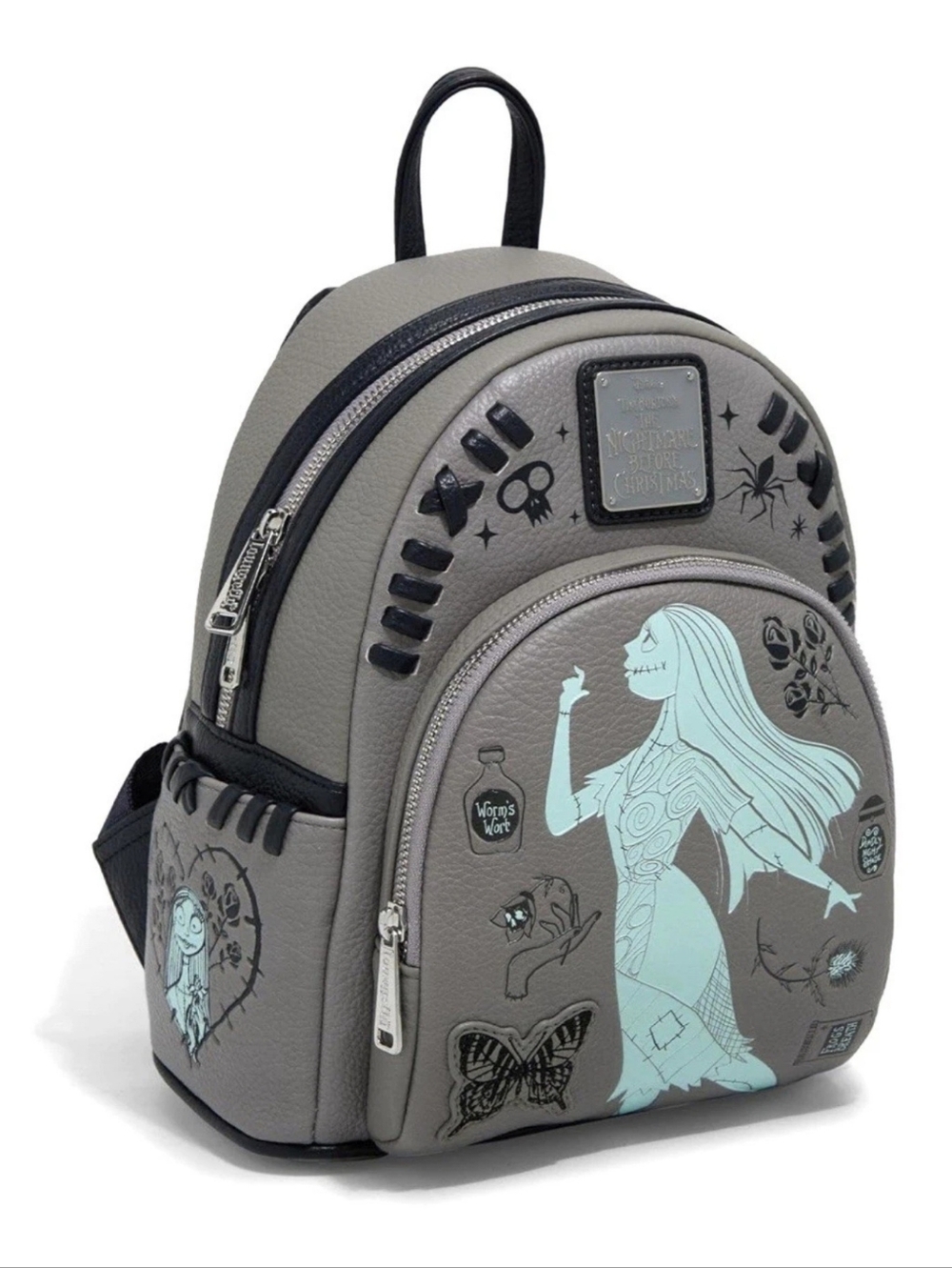 Loungefly Disney The Nightmare Before Christmas Sally Icons Mini Backpack New